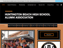 Tablet Screenshot of hbhsalumni.com